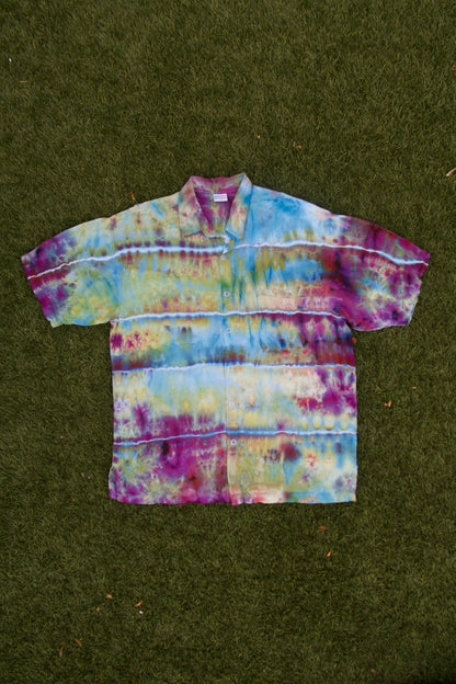 Midnight Hex Button Up