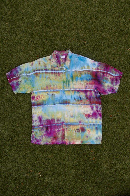 Midnight Hex Button Up