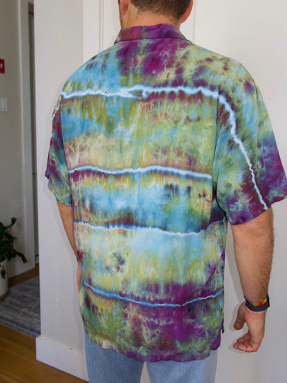 Midnight Hex Button Up