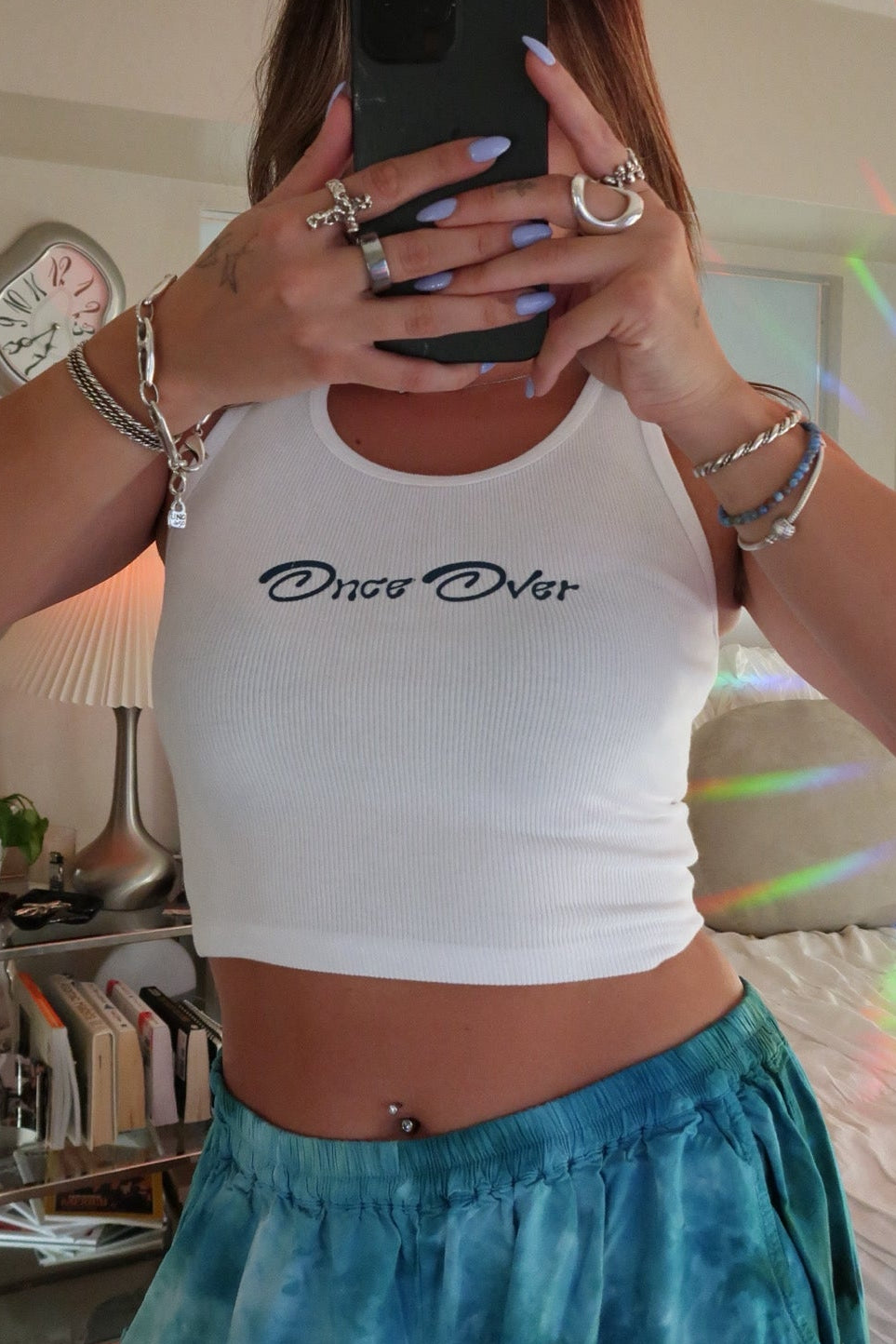 Once Over Tank - Blue