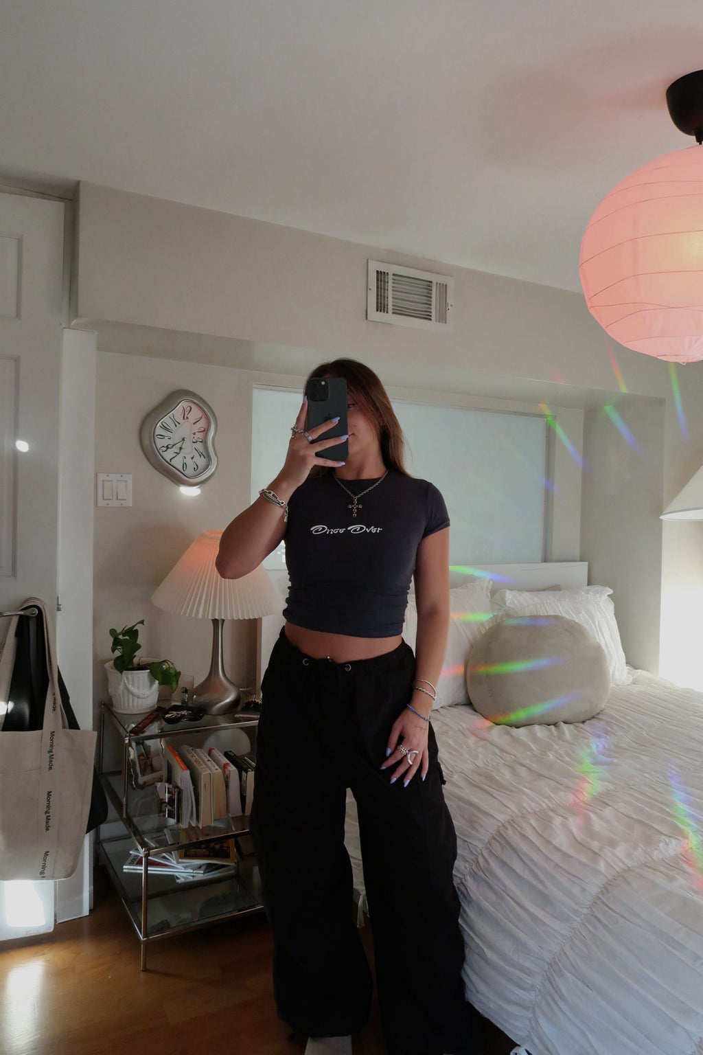Black Once Over Tee