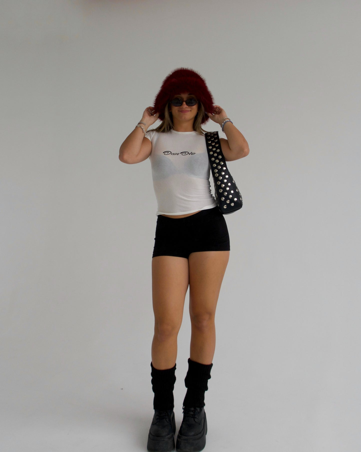 White Once Over Tee