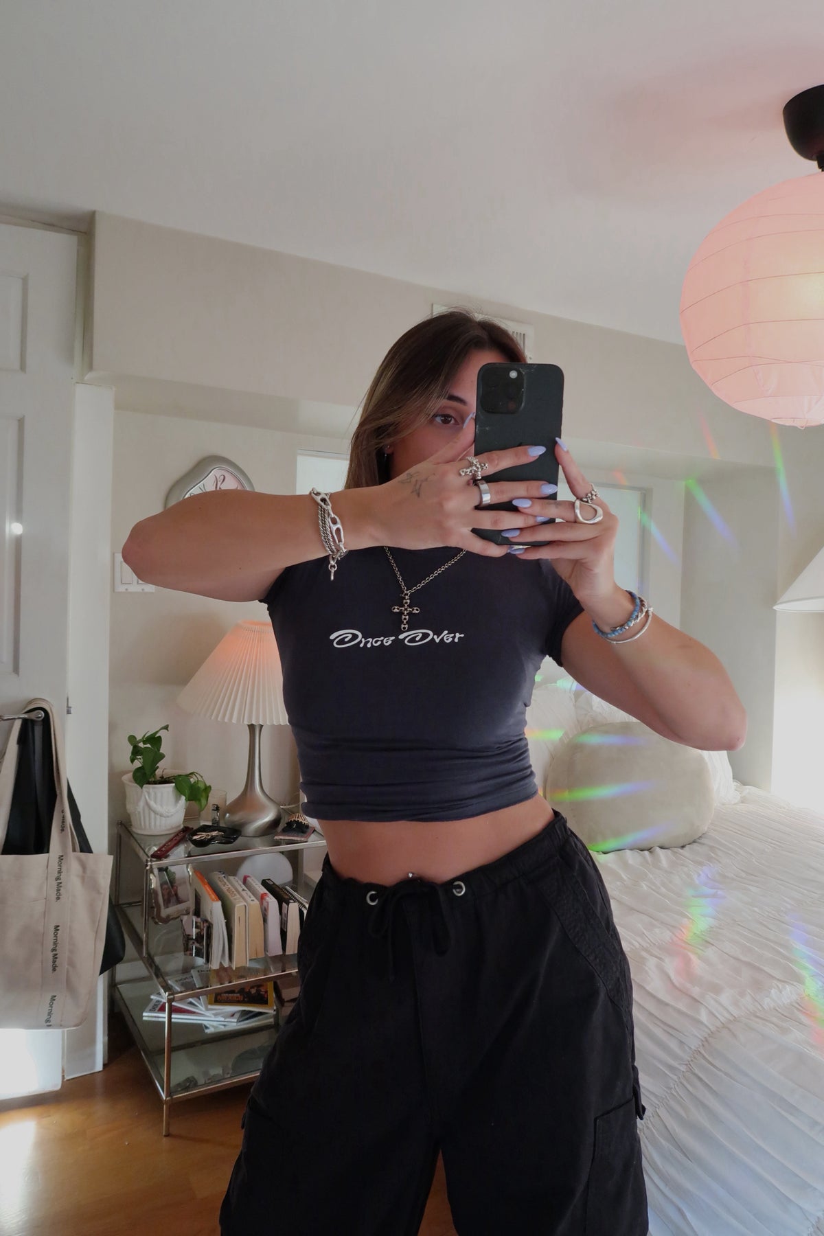 Black Once Over Tee